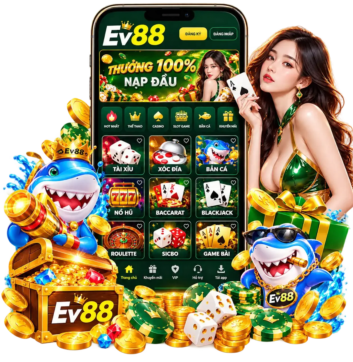 EV88 ⚡ Link EV88 2026 Không Bị Chặn | Thưởng 100% Nạp Đầu 34 EV88 1